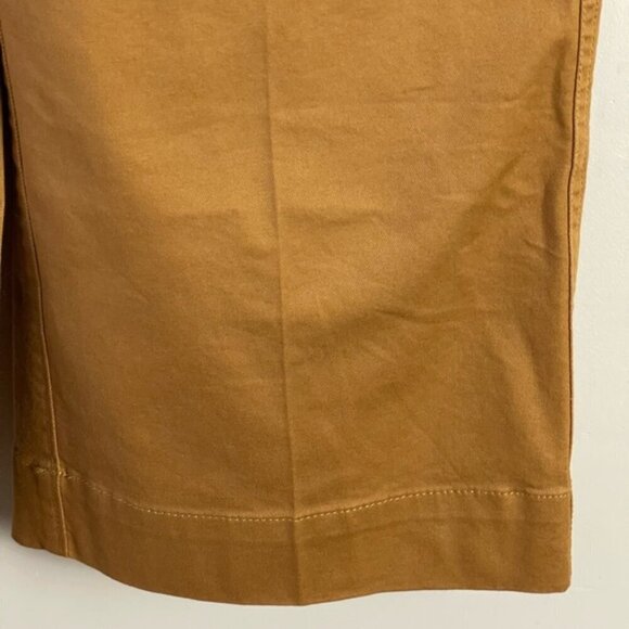 Madewell high rise Wide Leg Cropped Lace Up Pants Size 2 marigold cotton - Picture 6 of 12